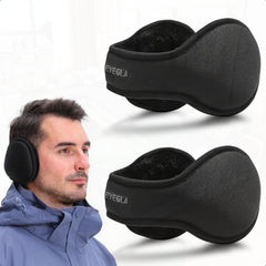 Aigra Men'S Winter Folding Ear Muffs Plush Lining Warm Head Protection