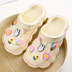 12pcs Cloud Bunny Hot Air Balloon Shoe Flower Decoration