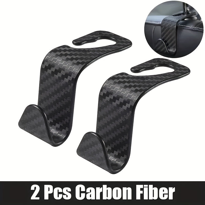 4pcs Car Seat Headrest Hook Storage Hanger Back Seat Organizer