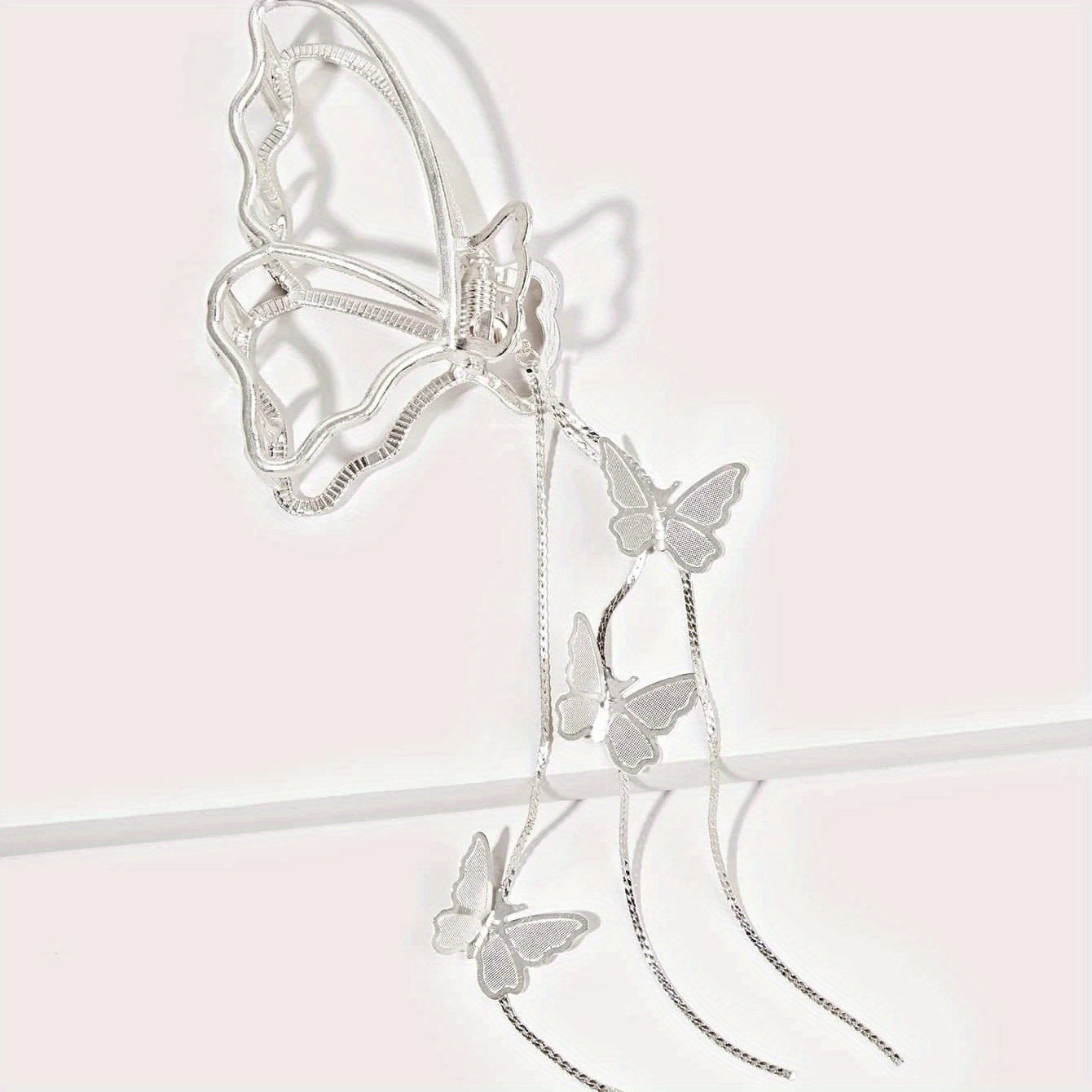 Golden Tassel Hair Claw Accessory for Women Girls