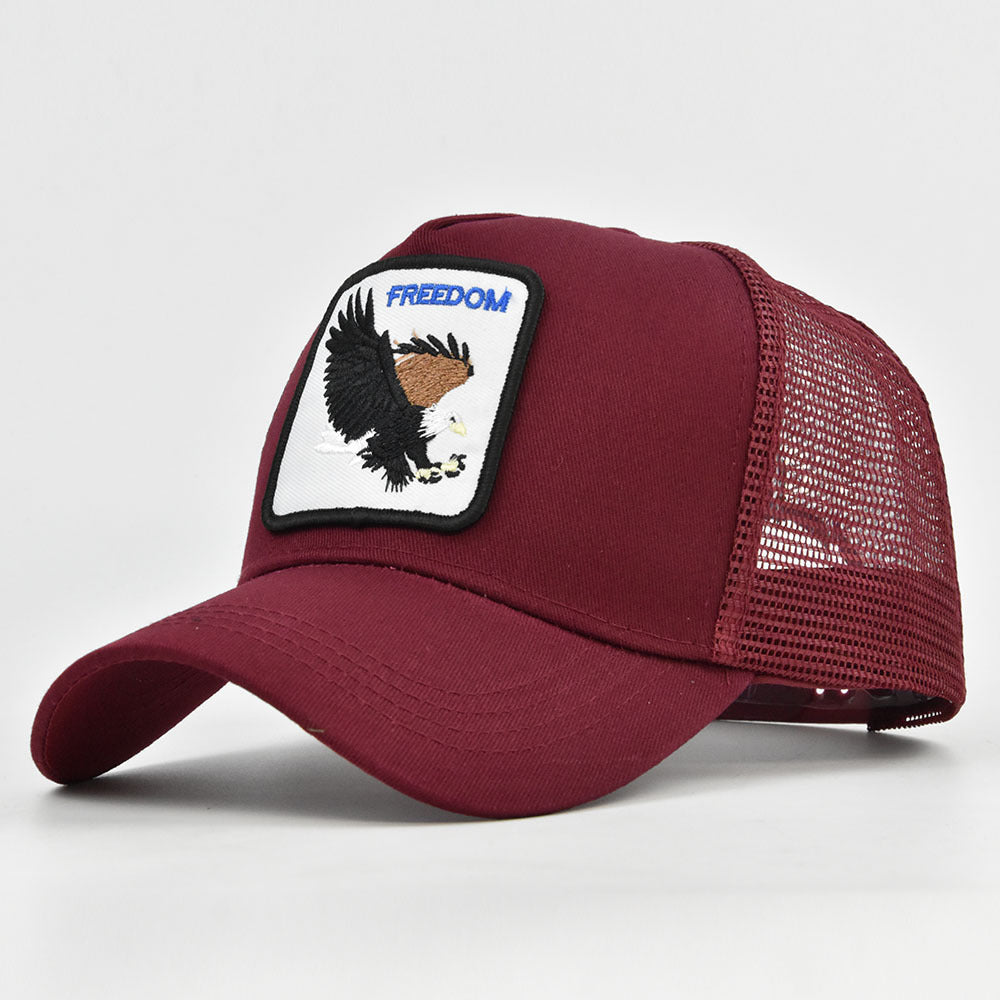 Animal Embroidery Sunshade Hip Hop Baseball Cap
