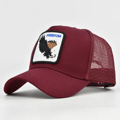 Animal Embroidery Sunshade Hip Hop Baseball Cap