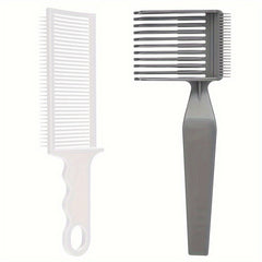 2 Piece Set Multifunctional Long Handle Men's Gradient Haircut Comb