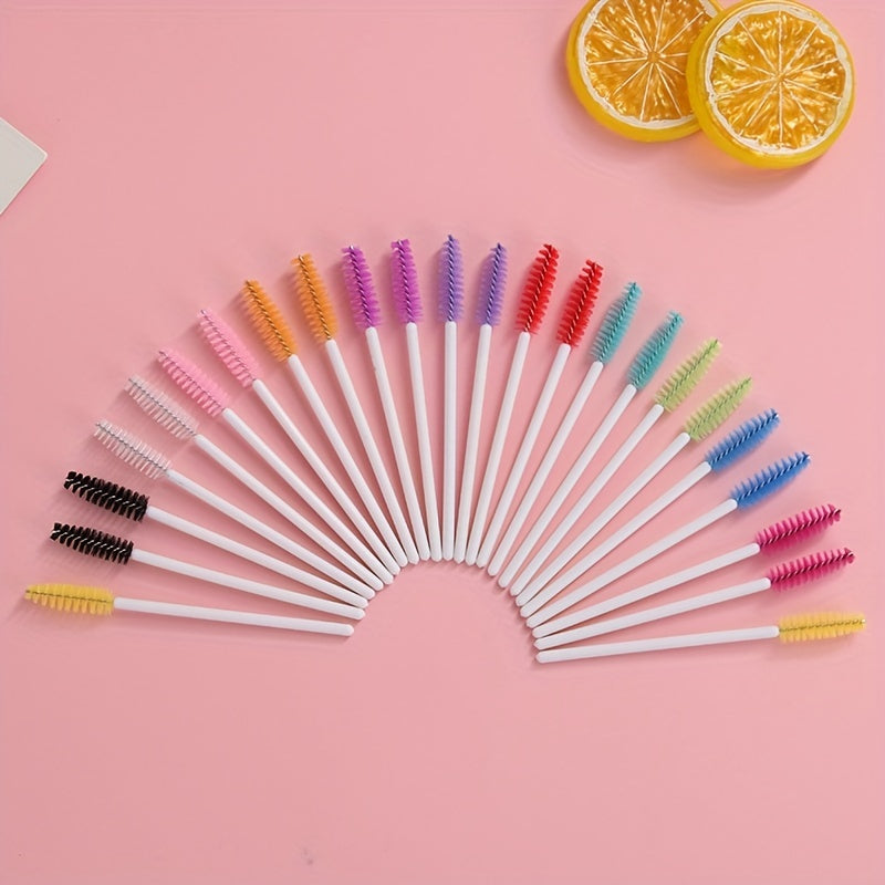 50pcs Eyelash Brushes for Extensions and Makeup, Gentle on Eyes