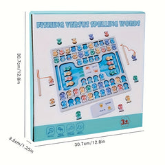 Educational Wooden Letter Fishing Game for Kids