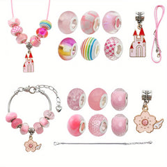 DIY Bracelet & Necklace Craft Kit - Beads Charms Bracelets Supplies