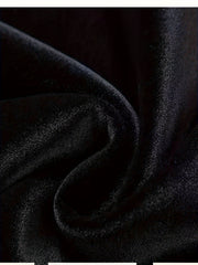  Solid Velvet Elastic High Rise Swing Maxi Skirt