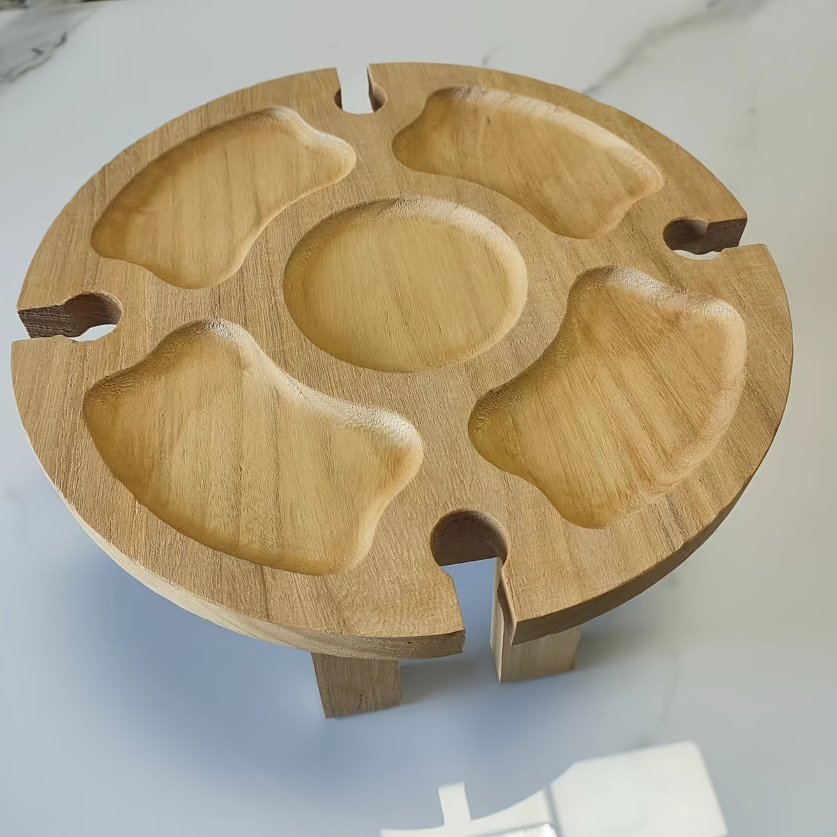 Wooden Portable Dining Table for Camping Hiking