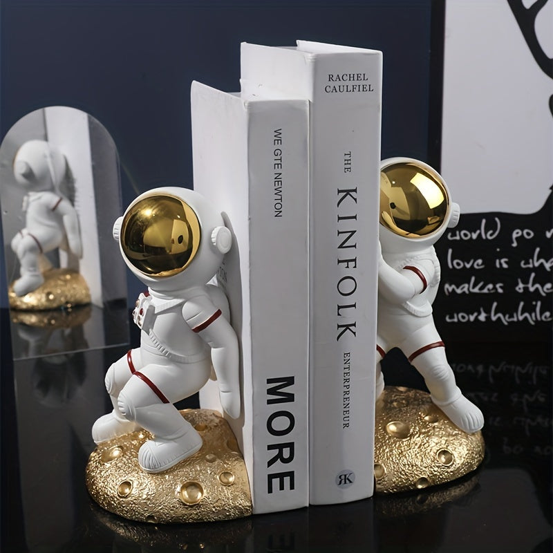 Spaceman Book Stand Desk Storage Astronaut Decoration Student Office