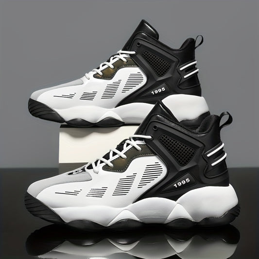 Men's Big & Tall Basketball Shoes Non Slip Lace Up Sneakers