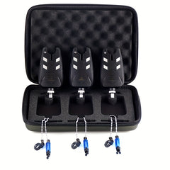 3pcs Waterproof Auto LED Fish Bite Alarm Electronic Fishing Alarms Indicator