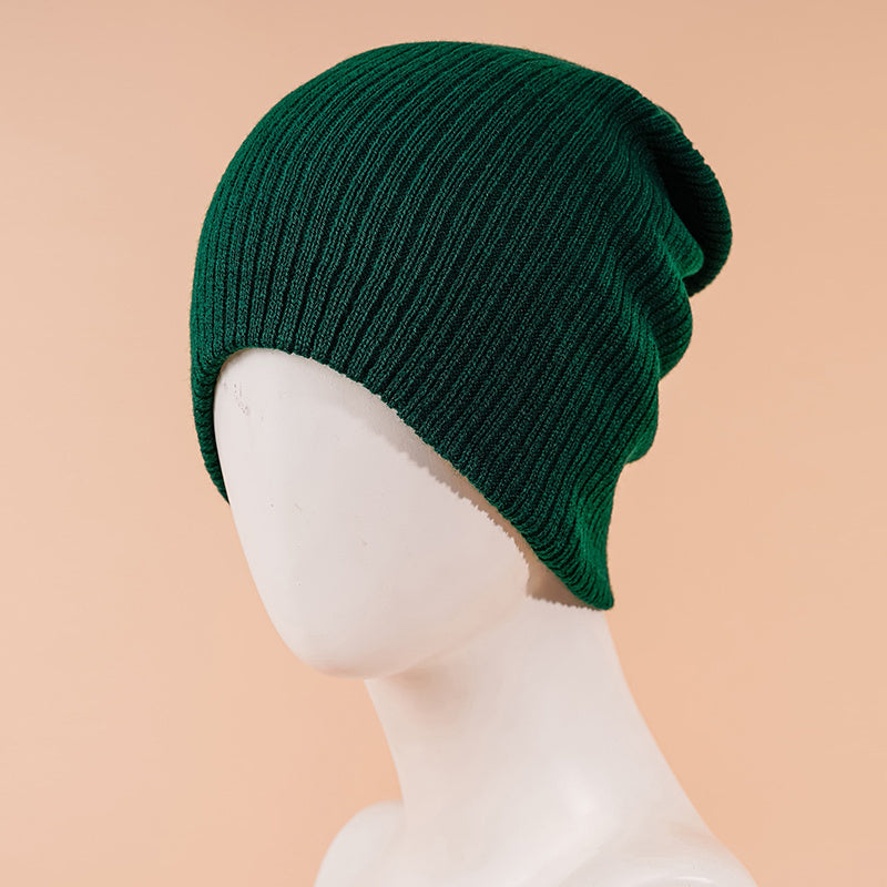 Solid Knitted Ski Hat for Men and Women