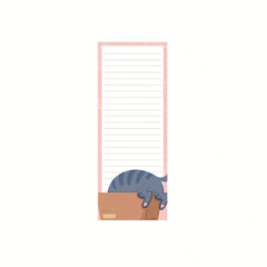 60 Sheets Cat Magnet Notepad Summer Theme Lists