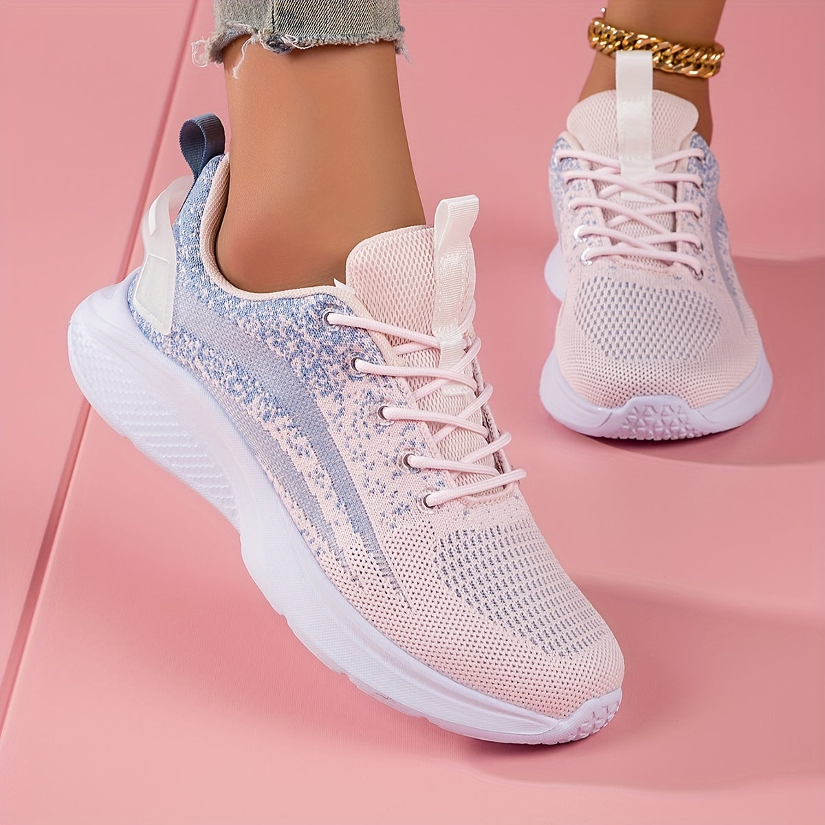 Women's Lightweight Chunky Sneakers Breathable Non-Slip Sport Shoes