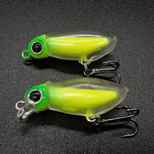 2pcs Mini Fishing Lures Insect Baits Pencil Minnow Lure Tackle