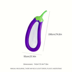 Eggplant Pool Float for Water Parties and Outdoor Rafting