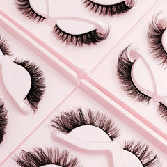 5 Pairs Cat Eye Lashes 20mm Fluffy False Eyelashes Soft Winged End Extension