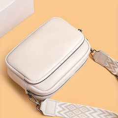 Stylish Womens Crossbody Bag Geometric Pattern Compact Messenger Bag