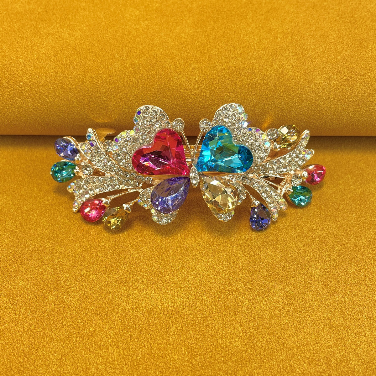 Alloy Rhinestone Hair Clip French Barrette Duck Billed Clip Hair Accessories