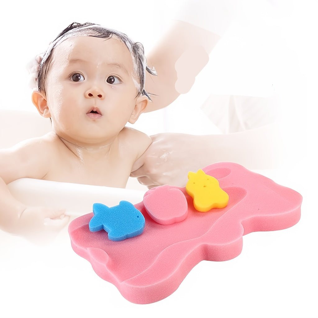 Newborn Bath Basin Set with Rack and Sponge Mat