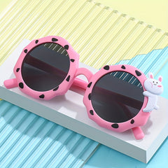 Boys Rabbit Round Frame Cartoon Sunglasses