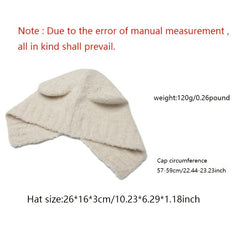 Women's Knit Embroidered Warm Wool Hat Hip Hop Cap