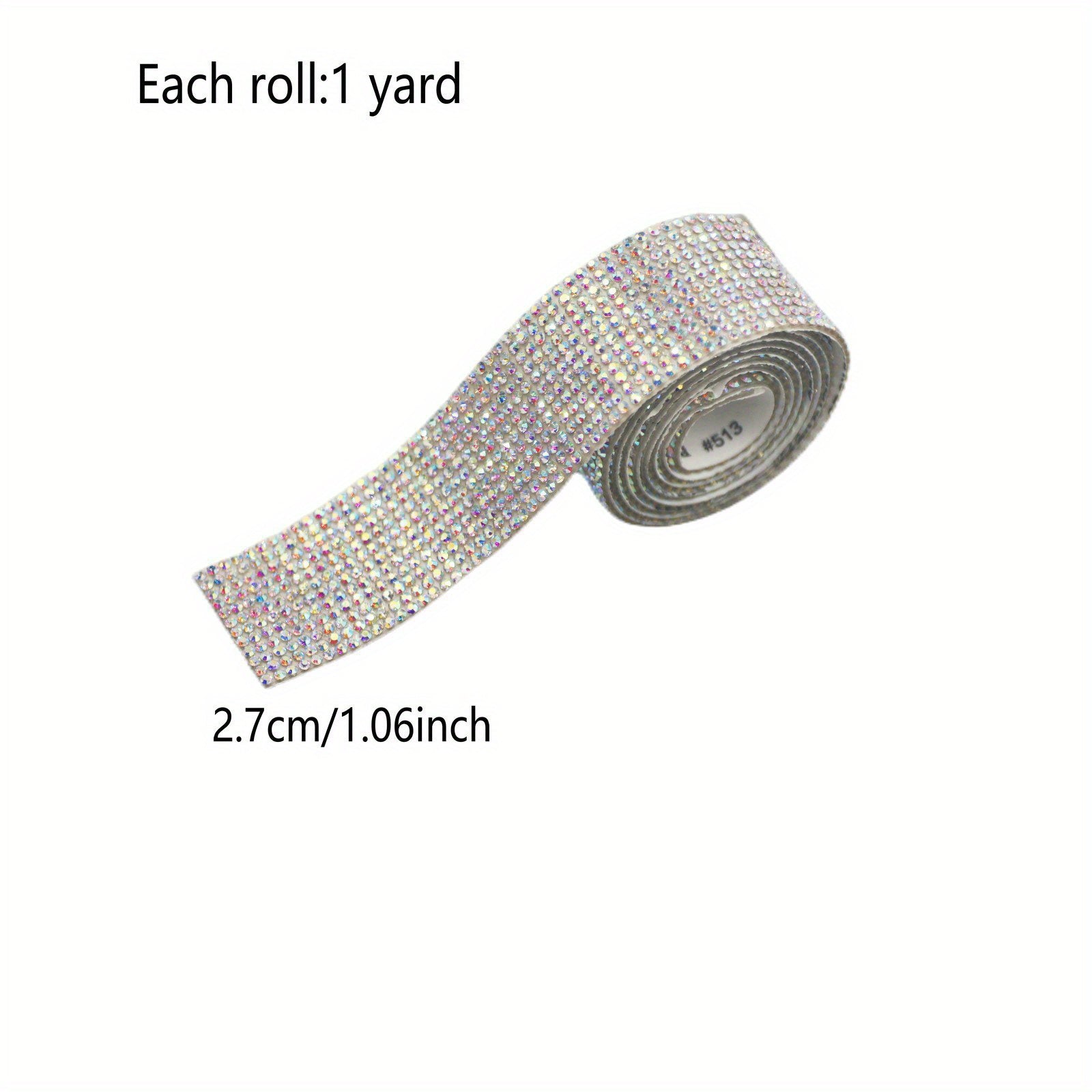 1 Yard Rhinestone Car Sticker for Dashboard Central Control