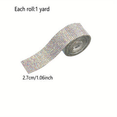 1 Yard Rhinestone Car Sticker for Dashboard Central Control