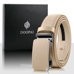 Doopai Men's Ratchet Dress Belt Adjustable 4 Leath