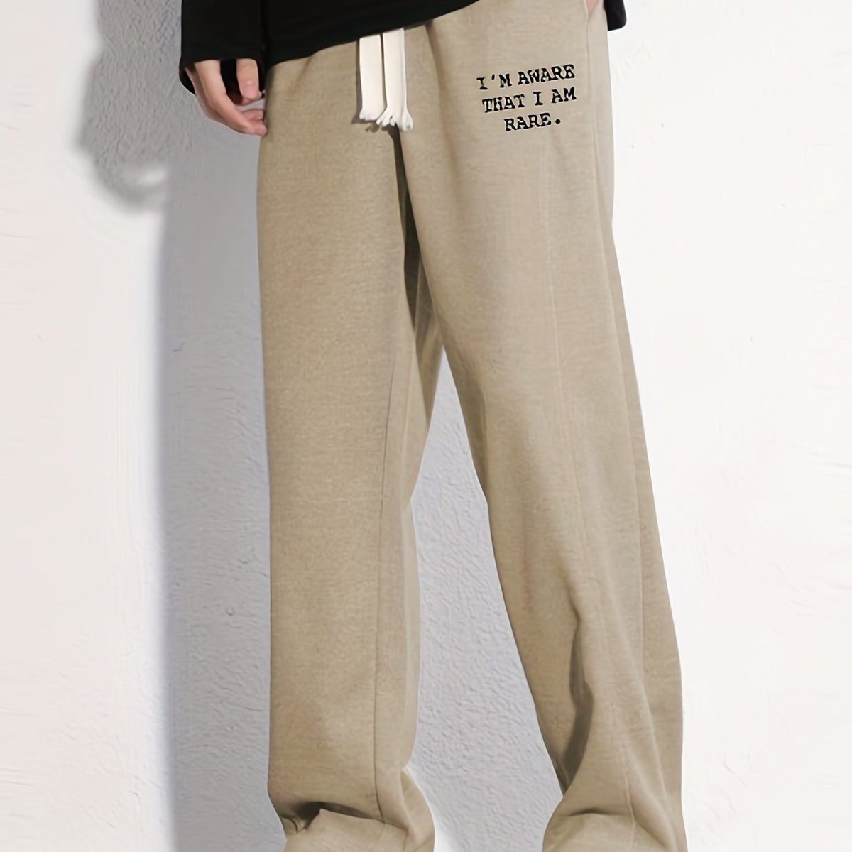 Men's Rare Letter Print Drawstring Pants