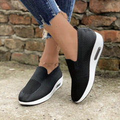 Women's Air Cushion Sock Shoes Slip On Knit Shoes