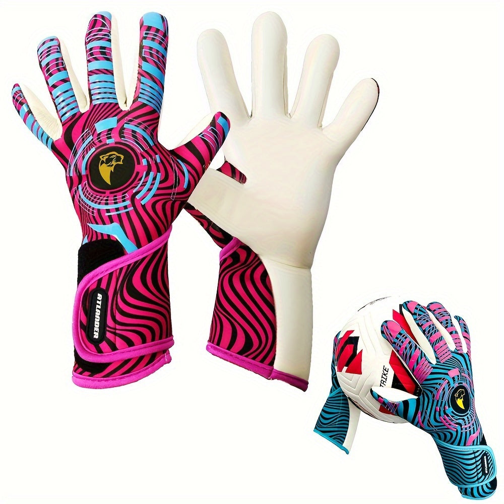 Latex Football Goalkeeper Gloves Thickened Comfortable Durable Anti-slip
