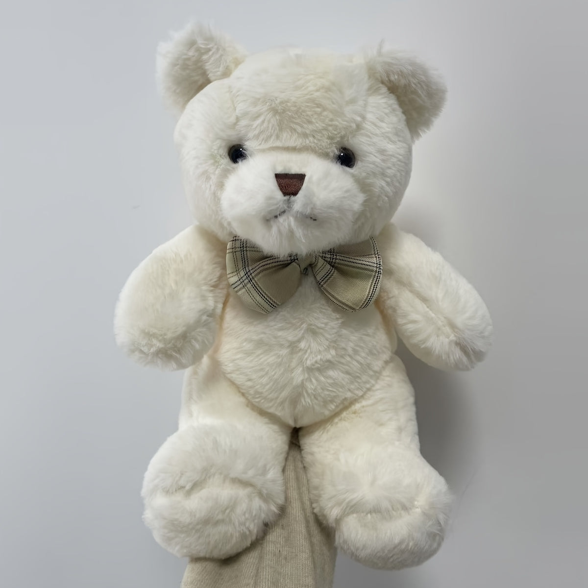 Bowtie Bear Plush Toy 12in Light Brown Halloween Thanksgiving Christmas