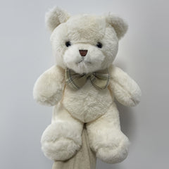 Bowtie Bear Plush Toy 12in Light Brown Halloween Thanksgiving Christmas