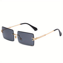 Rimless Gradient Sunglasses UV400 for Beach Party