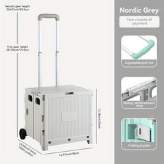 Plastic Small Storage Cart Portable Space Saving Organizer
