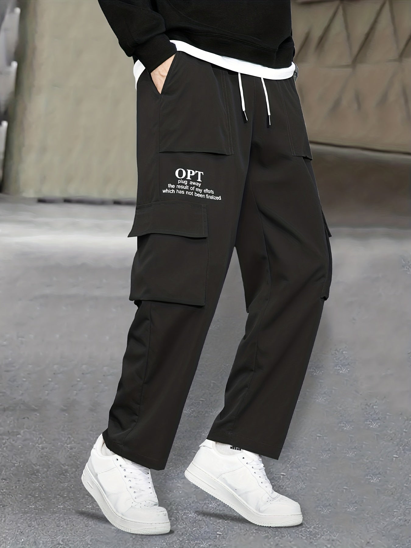 Men's Relaxed Fit Cargo Pants with Pockets