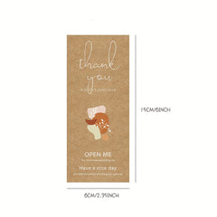 50 Stickers Pack & Thank You Stickers for Sealing & Waterproof Label