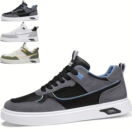 Men's Lace up Skate Shoes Good Grip Breathable Walking Shoes