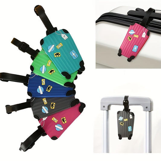 Silicon Luggage Tags Travel Accessories For Bags Portable Cartoon
