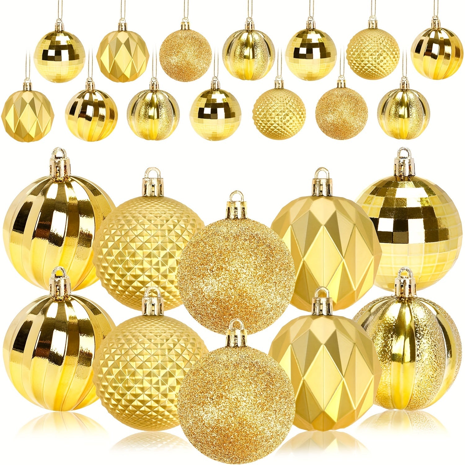 12pcs Large Christmas Balls Shatterproof Ornaments Xmas Tree Decorations