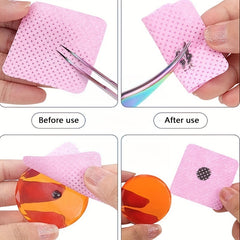 Lint Glue Cleaning Pads Non Woven Eyelashes Nail Polish Makeup Remover Wipes