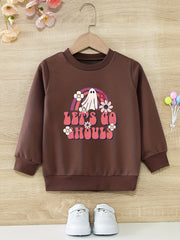 Floral Ghost 'Let's Go Chouls' Girls Sweatshirt