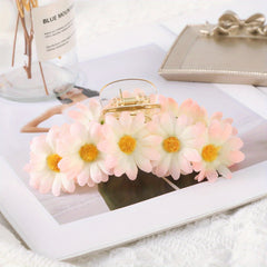 Sunflower Decor Hair Claw Banana Clip Boho Style Headwear