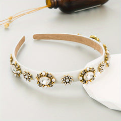 Baroque Rhinestone Headband Glitter Hair Band Vintage Hair Accessories