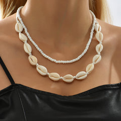 Shell Bead Choker Necklace Kit for Beach Jewelry