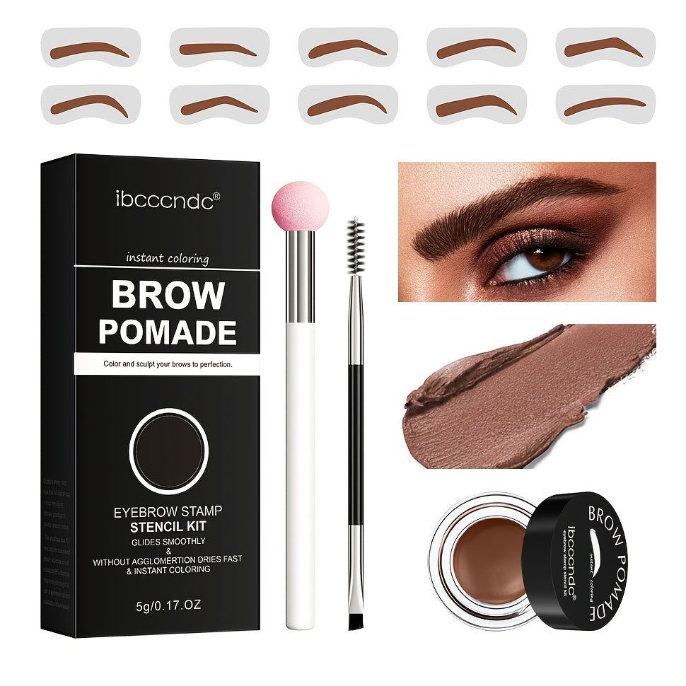 Brow Pomade Eyebrow Stamp Stencils Kit Universal Stencil Kit