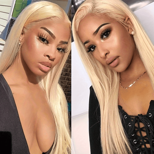 Blonde Lace Front Brazilian Virgin Human Hair Wig for Women
