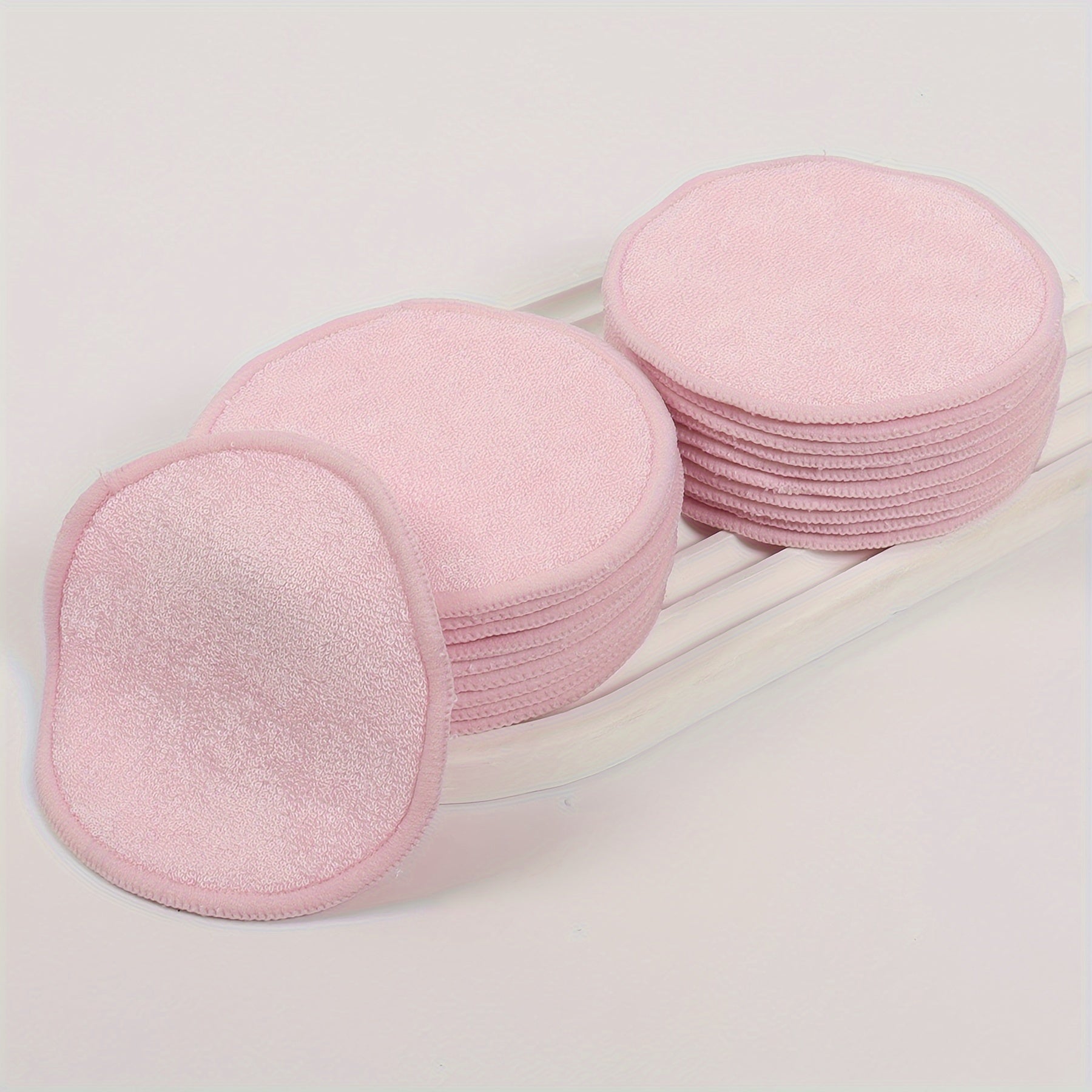 Cotton Makeup Remover Pads Unscented 20 Pack Washable Facial Cleansing Cloths