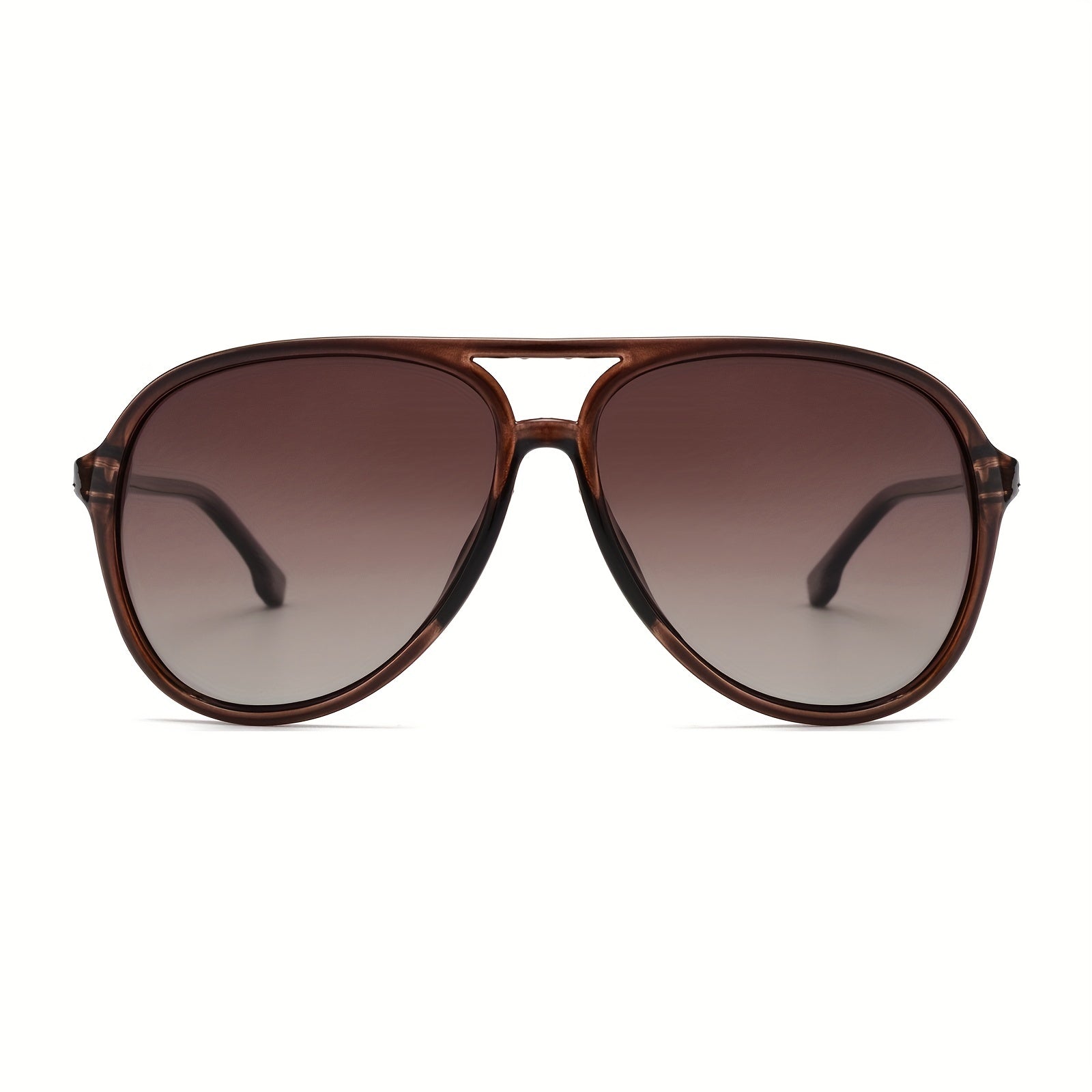 VIVIENFANG Retro Polarized Sunglasses TR90 Gradient Lenses UV Protection